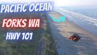 Pacific Ocean  Coast- US HWY 101 Forks Washington