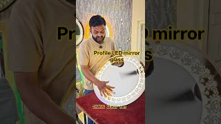 profile led mirror touch sensor| LED Mirror|#glassdoor #ledmirror #home #zainulglassart#glassart ...