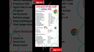 Chrome Browser Most Important Shortcut Key #feed #shortcutkeys #explore #chrometrick #karuppu #viral