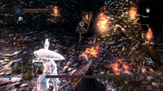 Dark Souls II Beta GAMEPLAY   Skeleton Lord Boss