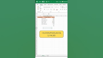 VLOOKUP in Excel | VLOOKUP Formula in Excel  🔍💡 #shorts