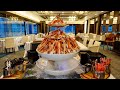 Crab meat and dessert buffet at a hotel in Kobe Japan