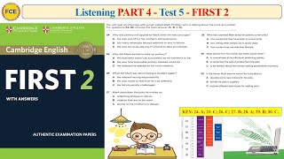 FCE First 2 Listening Part 4 Test 1 (Test 5) (Transcript + Key)