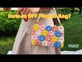 [Flower Puff Bag] Let's Crochet a Flower with Woolen Thread! part.1