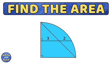 calculate the area of the quarter circle | geometry olympiad