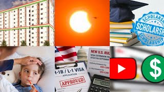Scholarship | Indramma Illu Apply | Viral Fever | SIR One Chance | YouTube |Solar Eclipse | H1B Visa