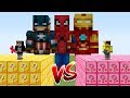 ŞANS BLOKLARI VS SÜPER KAHRAMANLAR! - Minecraft