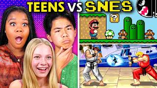 Teens Play Super Nintendo Games For The First Time! (Street Fighter, Punch-Out, Mario Kart) screenshot 5