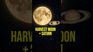 September 26, 2026 — Look Up!The Harvest Moon will shine near Saturn  #HarvestMoon #Saturn