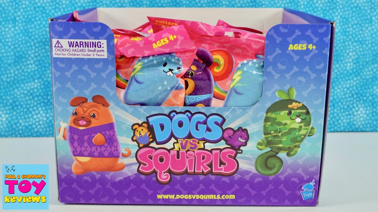 Dogs vs Squirls Blind Bag Plush Unboxing Review | PSToyReviews