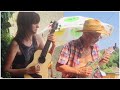 Blue music for aiersi brand resonator ukulele and kala brand u bass duo
