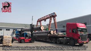 Production, inspection, shipment of self floating hose