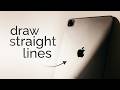 How to Draw Straight Lines on iPad (tutorial)