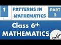 Class 6th chapter 1 part 2 Mathematics pattern in Mathematics part 1 #mathematics #class6th