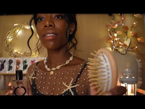 ASMR SLEEP VERY WELL in a cozy Beach Cottage_ Roleplay Personal attention, Brushing Hair