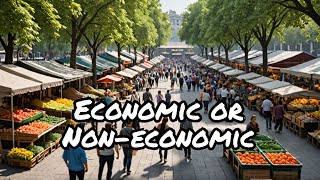 Economic vs Non economic activities