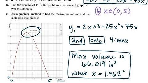 MAT271 - Calculus1 - 4.5a Applied Optimization   Box Volume