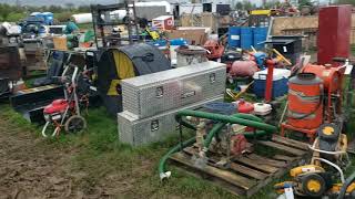 Day 1 Of HUGE Amish Auction! Furniture Toys Antiques Farm Equipment! ~ Auction Adventure