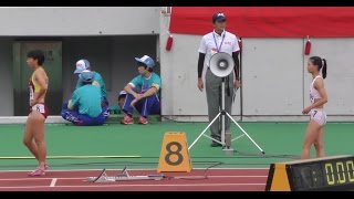 20161023 ユース陸上 女子200m 予選1組