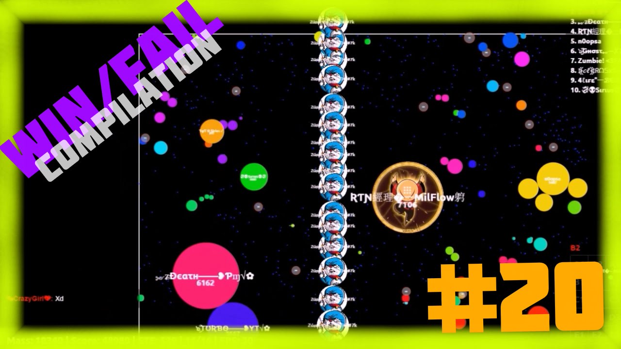 Agar.io - Win/Fail Compilation #20