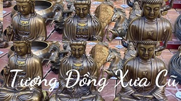 🔴🔴Bộ 12 con giáp bằng đồng _ Tượng Đồng Cũ _ Bộ Tam Thánh. Tối 29/8. #đồcổcầnthơ #đồcổ #đồxưa .