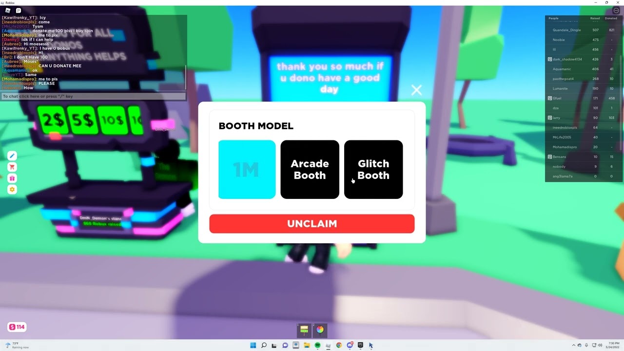 How to Change Your Booth in Pls Donate - Change Stand in Pls Donate Roblox  