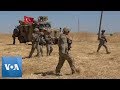Turkey us begin safe zone joint patrols in north syria