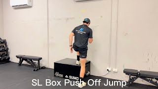Single Leg Box Push Off Jump