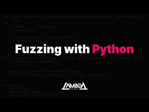 Fuzzing with Python