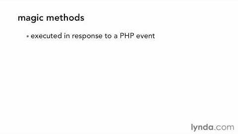 03-01 What is a magic method