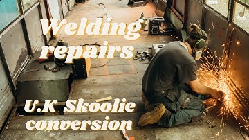 School Bus Conversion - Welding Our Bus -Tiny Off Grid Family Home - Bus Life For 4