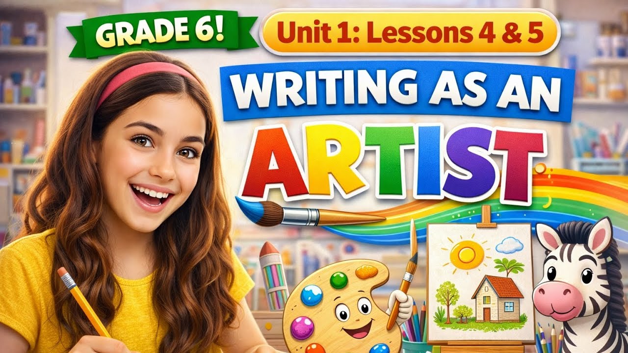 اللغه الانجليزيه الصف السادس الابتدائي الوحده الاولي الدرس 4-5 وحل التدريبات 