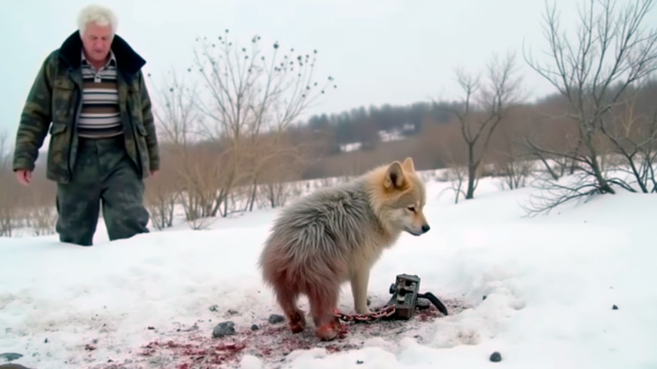 Раненый волчонок УМОЛЯЛ о помощи! То, что сделал этот пенсионер, доведёт вас до слёз!