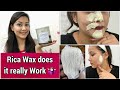Rica Waxing At Home | Face Waxing Live Results | Does it really works ? | Post Skincare |