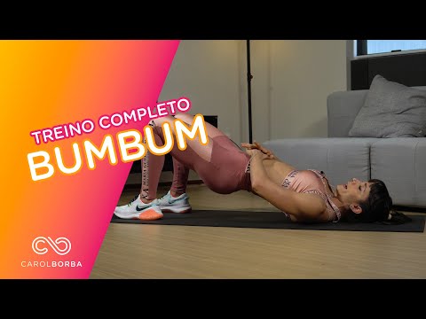 Treino de 3 minutos para endurecer o bumbum com música - Carol Borba