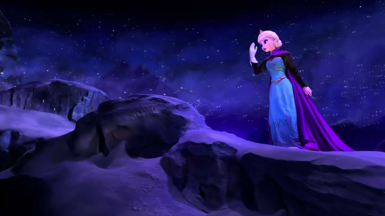 最前列】アナ雪アトラクションーAnna and Elsa's Frozen Journey
