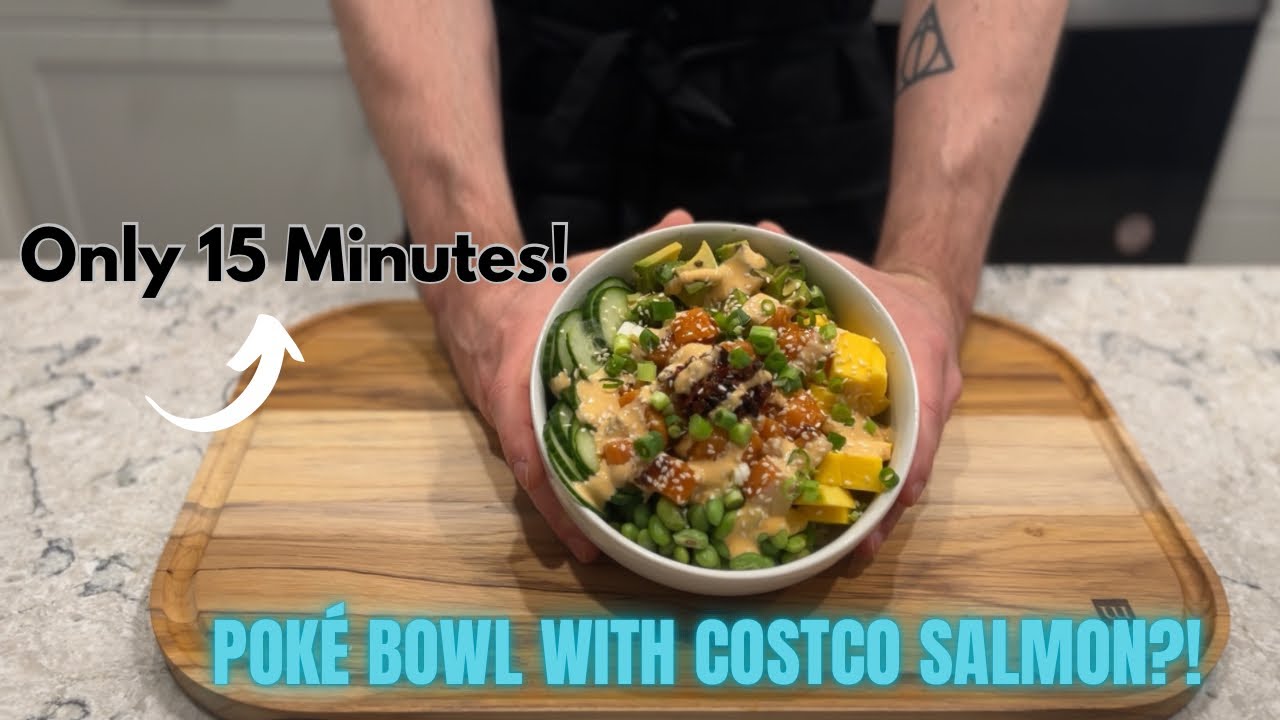 15 Min. Poké Bowl with …COSTCO SALMON?! YouTube