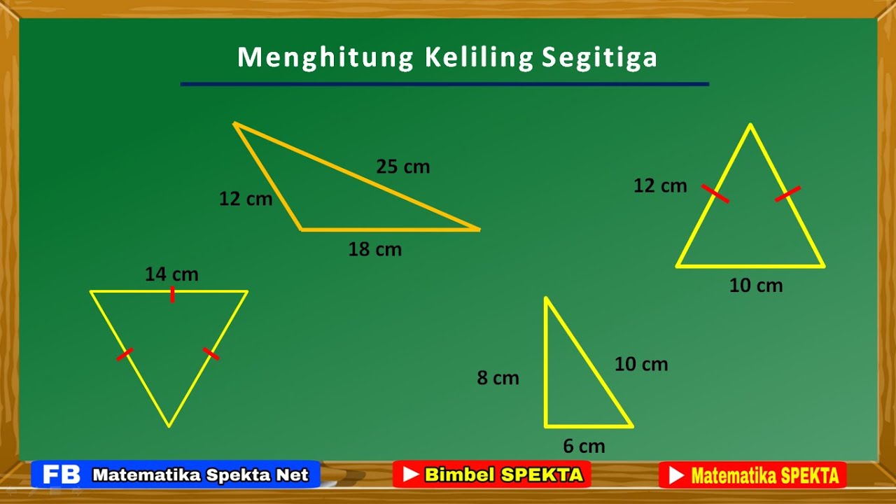 Cara Mencari Keliling Segitiga