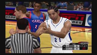 ESPN College Hoops 2K5 (Xbox) | Kansas vs UConn | Sweet 16