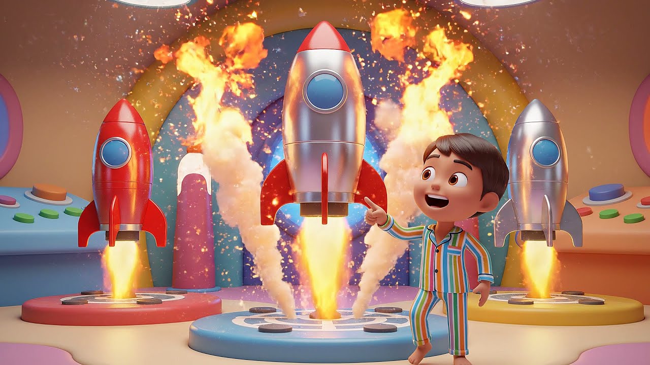 5 Little Rockets Five Little Rockets Zoom Zoom Zoom 🚀 | Nursery Rhymes for Kids & Baby ...