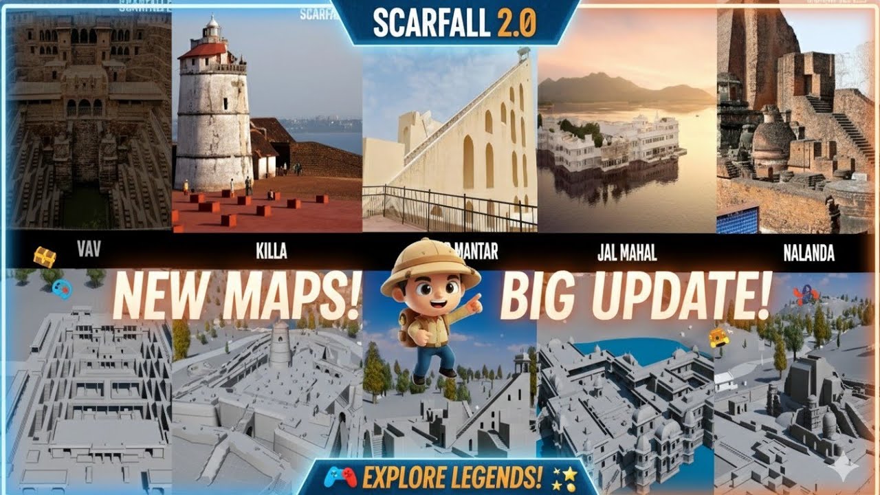 Scarfall 2.0: New Map Official FirstLook!(Release Date & Big Update)