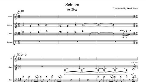 Schism (TOOL) - Full Score