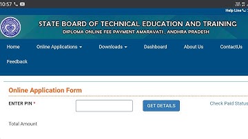 ap sbtet latest online fee payment released