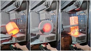 How To Professionally Forge Steel Billets EP406 #satisfying #forging #machines
