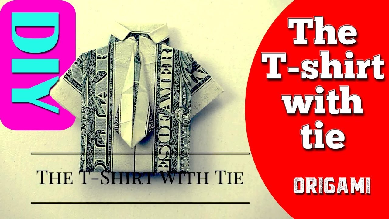Dollar Origami Shirt & Tie Tutorial - How to fold a dollar bill in to a shirt and tie