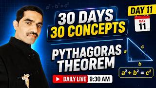Day 11 | 30 Days 30 Concepts | Pythagoras Theorem | Maths Foundation