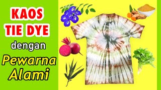 Kaos Tie Dye dengan PEWARNA ALAMI  | natural color tie dye