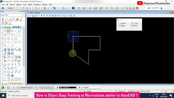 How to Object Snap Tracking in Microstation similar to AutoCAD ?
