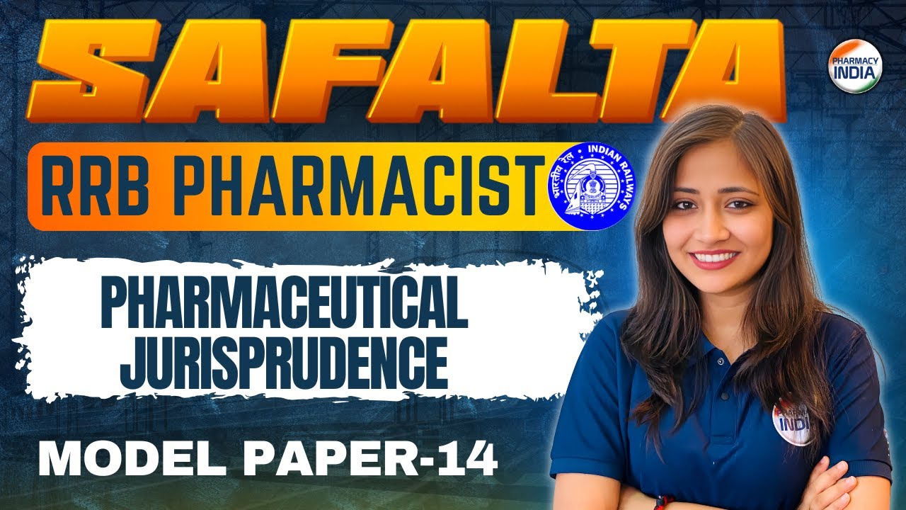 RRB Pharmacist | Pharma Juris MCQs | Model Paper - 14 | Safalta #rrbpharmacist #rrb #pharmacist