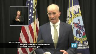 04/23/20 Mayor John Cooper News Conference